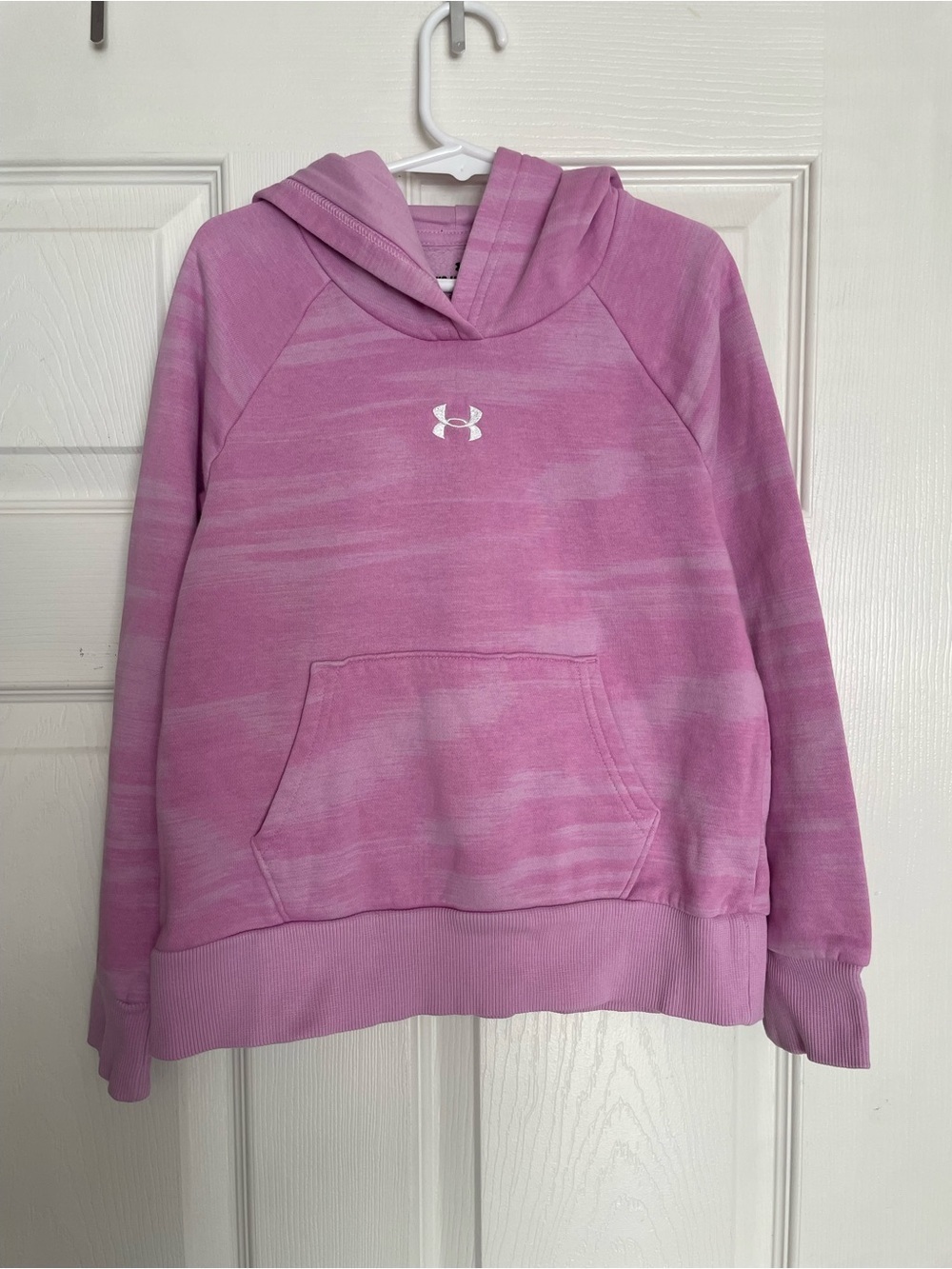Under Armour Girls Youth Small Pink Hooded Sweatshirt